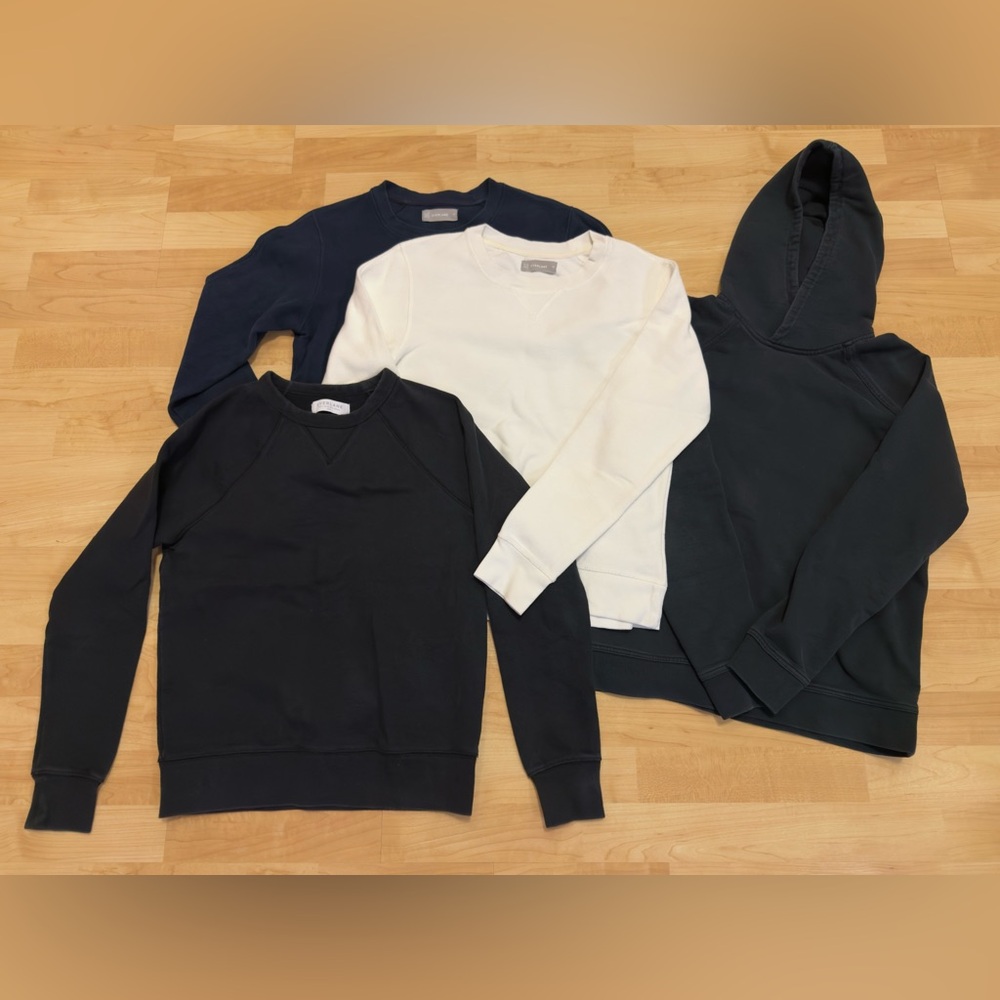 4 Everlane Men's Sweatshirts in Various Styles & Colors - Size XS